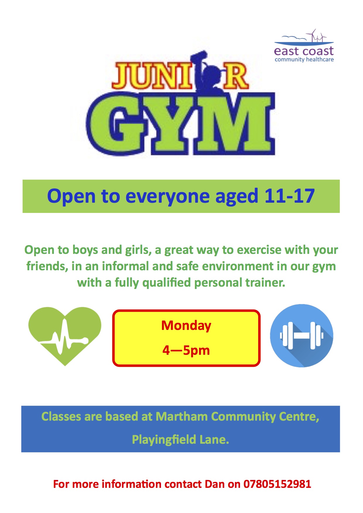 Junior Gym Martham Parish Council